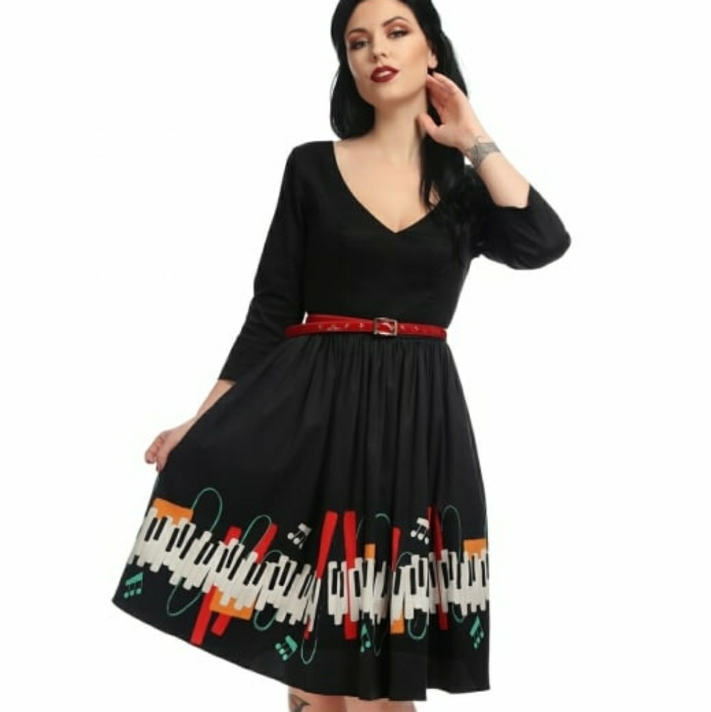 Collectif Billie Mainline Swing Jazz Dress